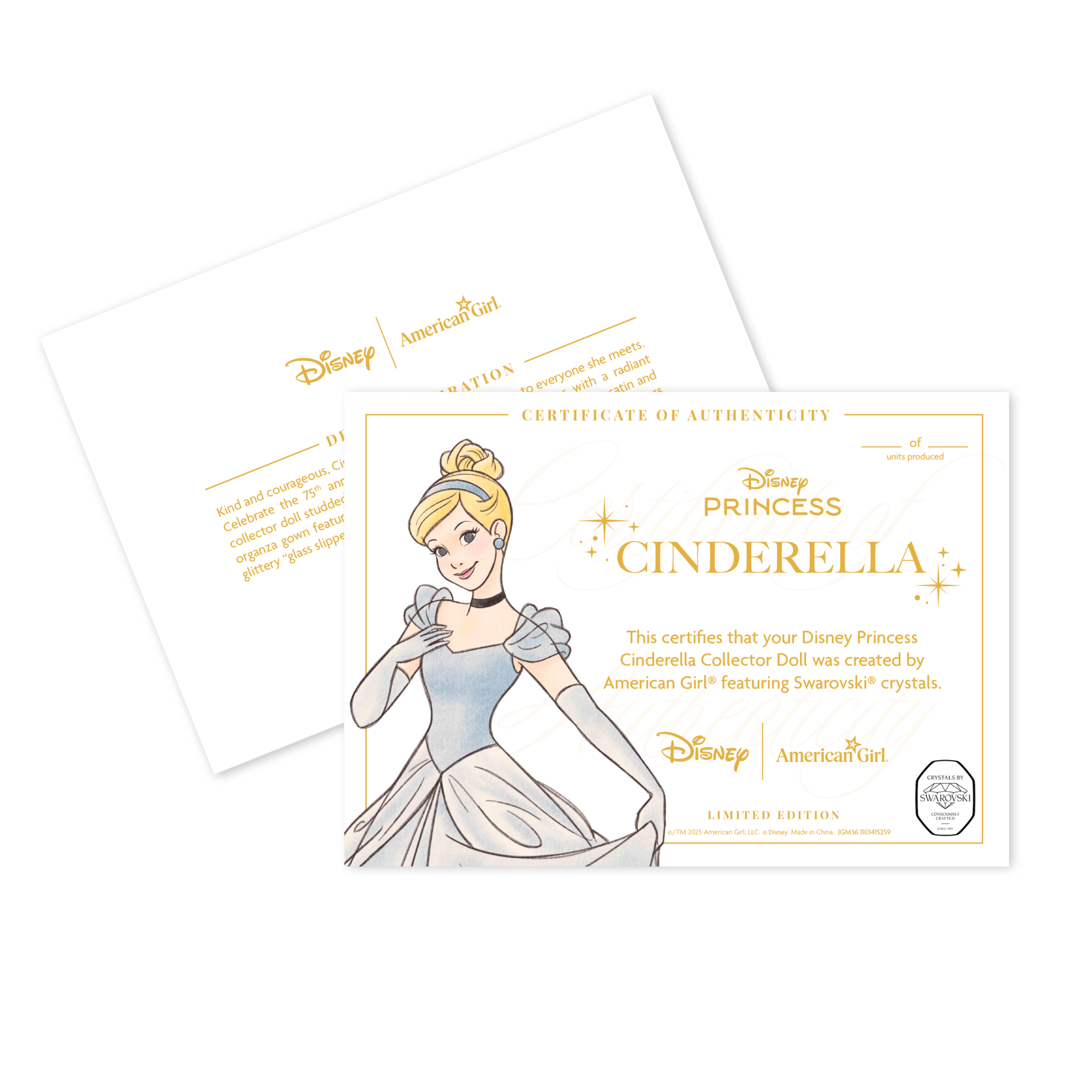 Disney Princess Cinderella 18-inch Doll by American Girl® Collector Series - Image 13