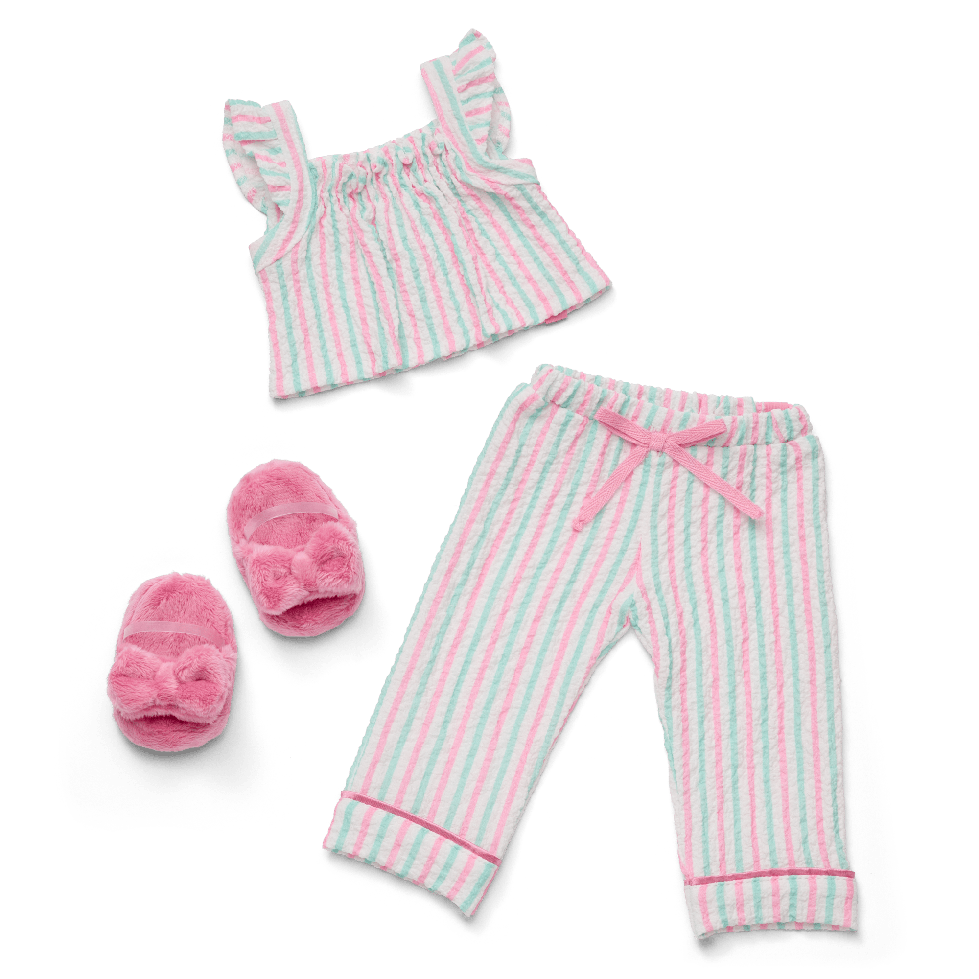 Raquel's™ Coastal Stripes Pajamas for Girls & 18-inch Dolls - Image 13
