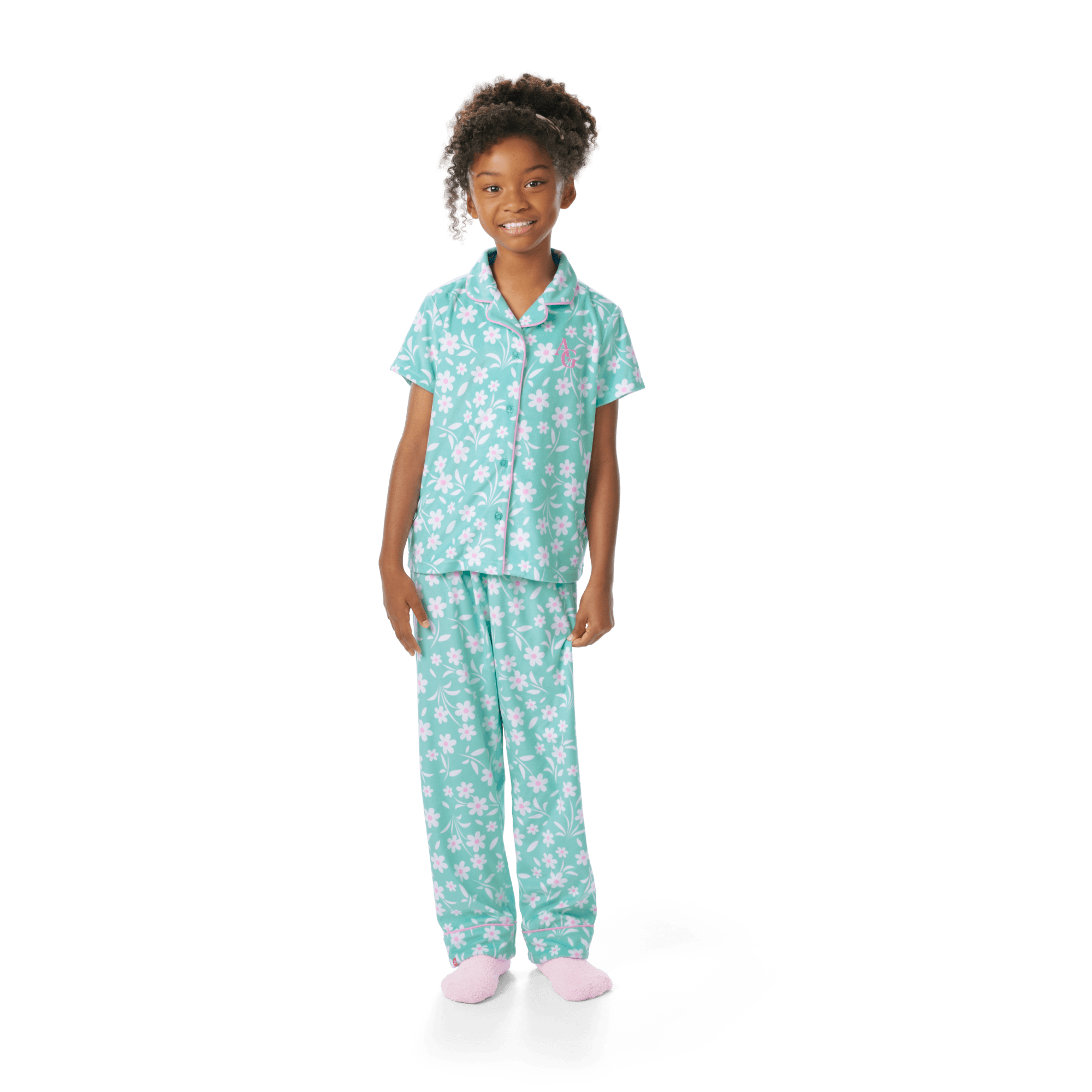 Flower Fun PJs for Girls & 18-inch Dolls - Image 6