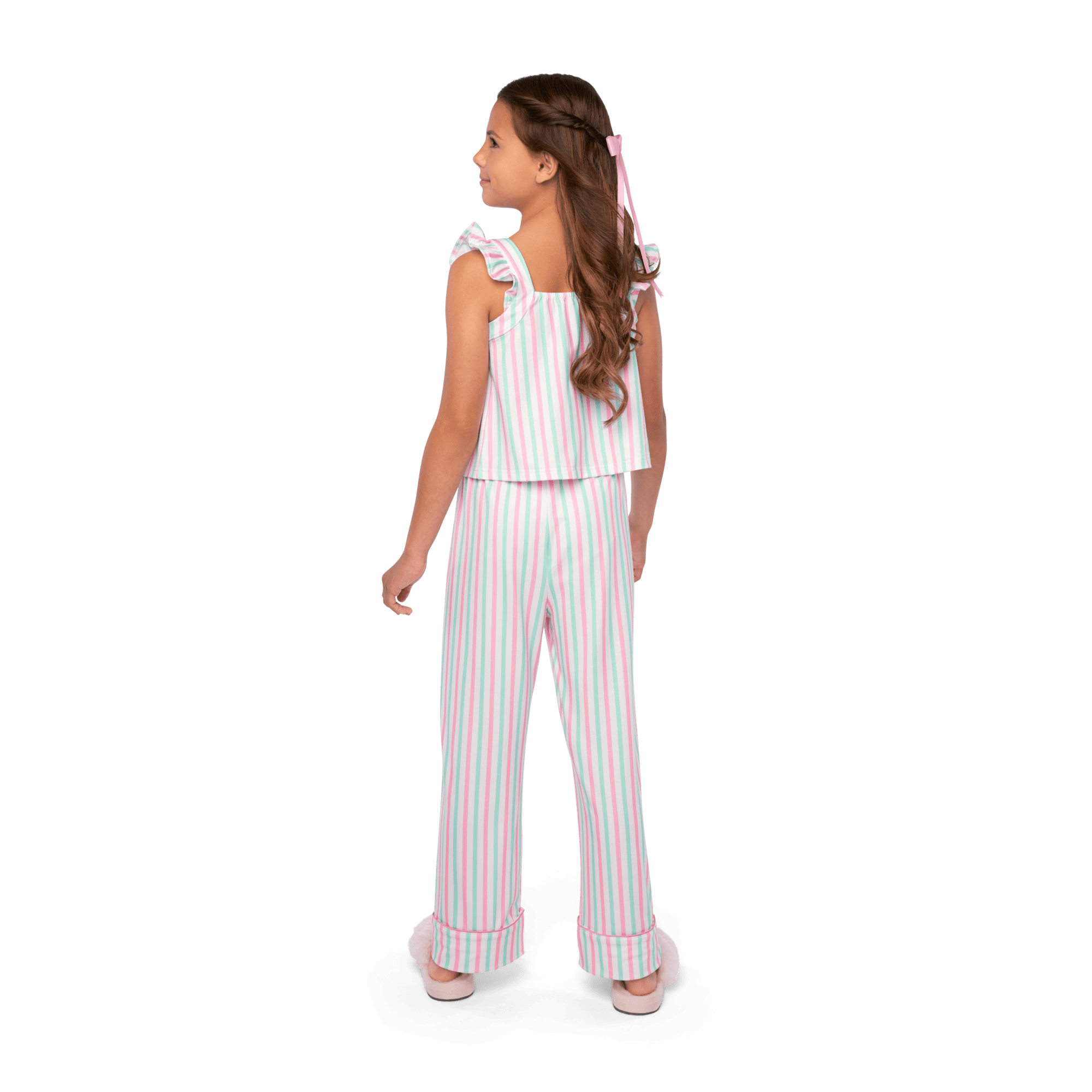 Raquel's™ Coastal Stripes Pajamas for Girls (Girl of the Year™ 2026) - Image 3