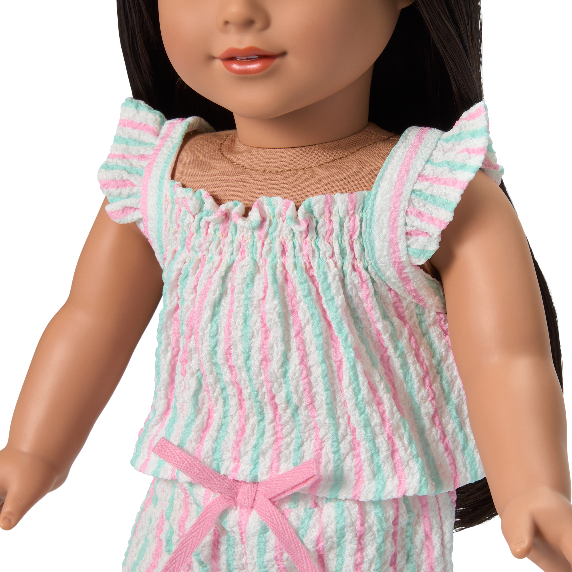 Raquel's™ Coastal Stripes Pajamas for Girls & 18-inch Dolls - Image 10