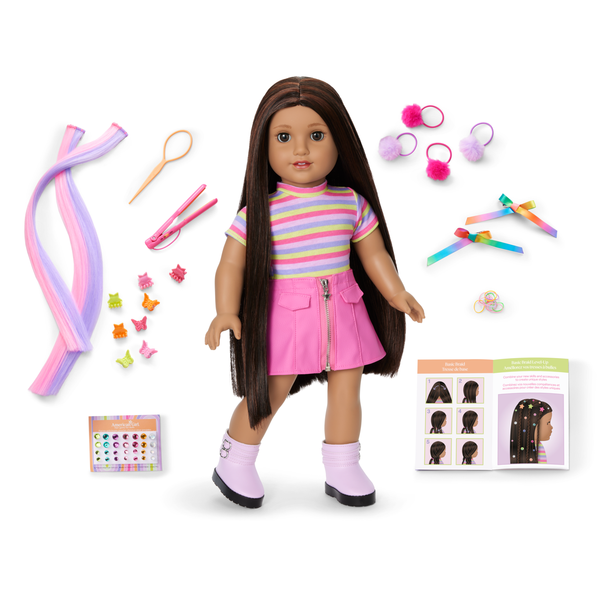 Long Hair Looks™ by Truly Me™ 18-inch Doll #134 & hair accessories