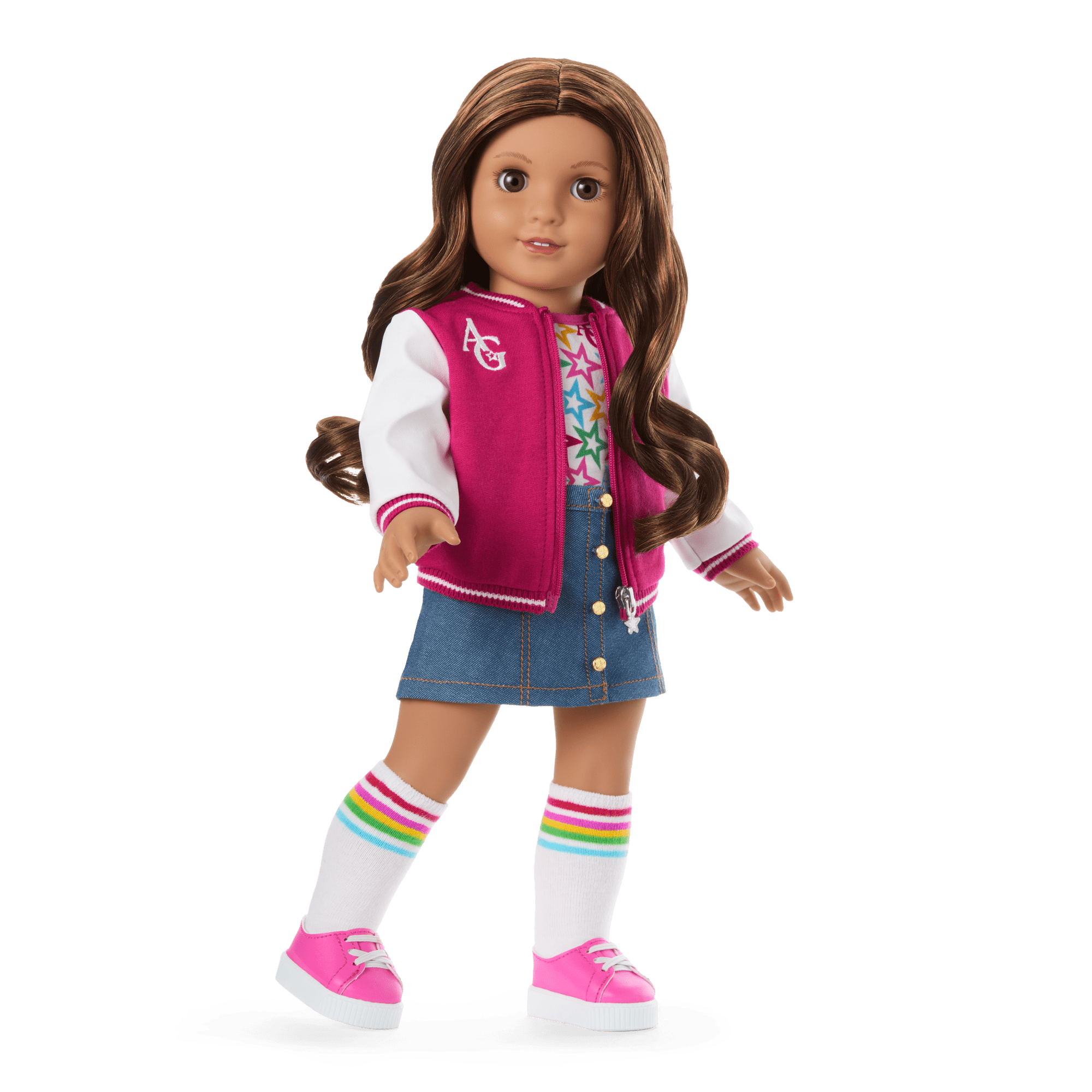 Truly Me™ 18-inch Doll #117 with wavy dark-brown hair - Image 2