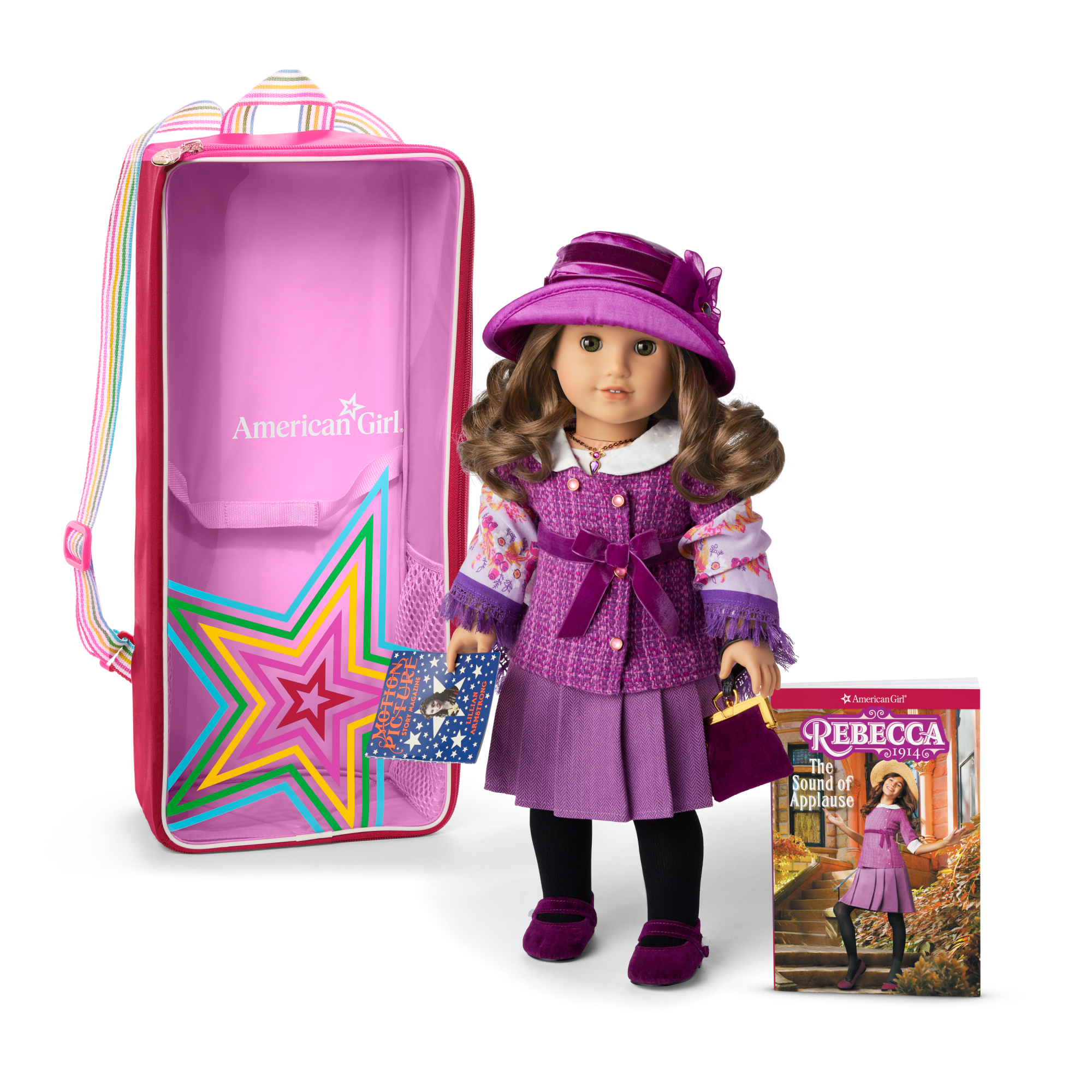 Rebecca™ 18-inch Doll. Book. Accessories & Doll Carrier (Historical Characters)