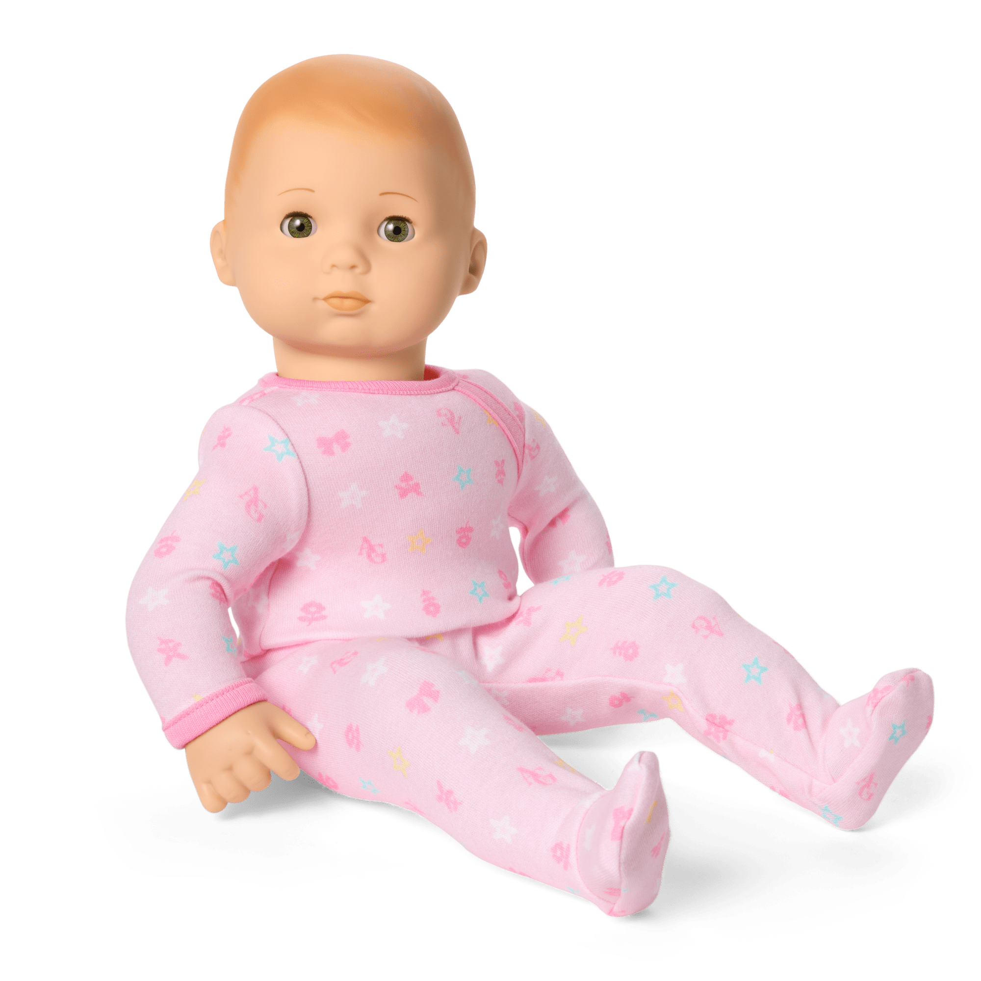 Bitty Baby® Doll #6 with red hair in Pastel Pink