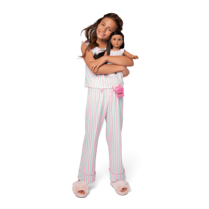 Raquel's™ Coastal Stripes Pajamas for Girls & 18-inch Dolls