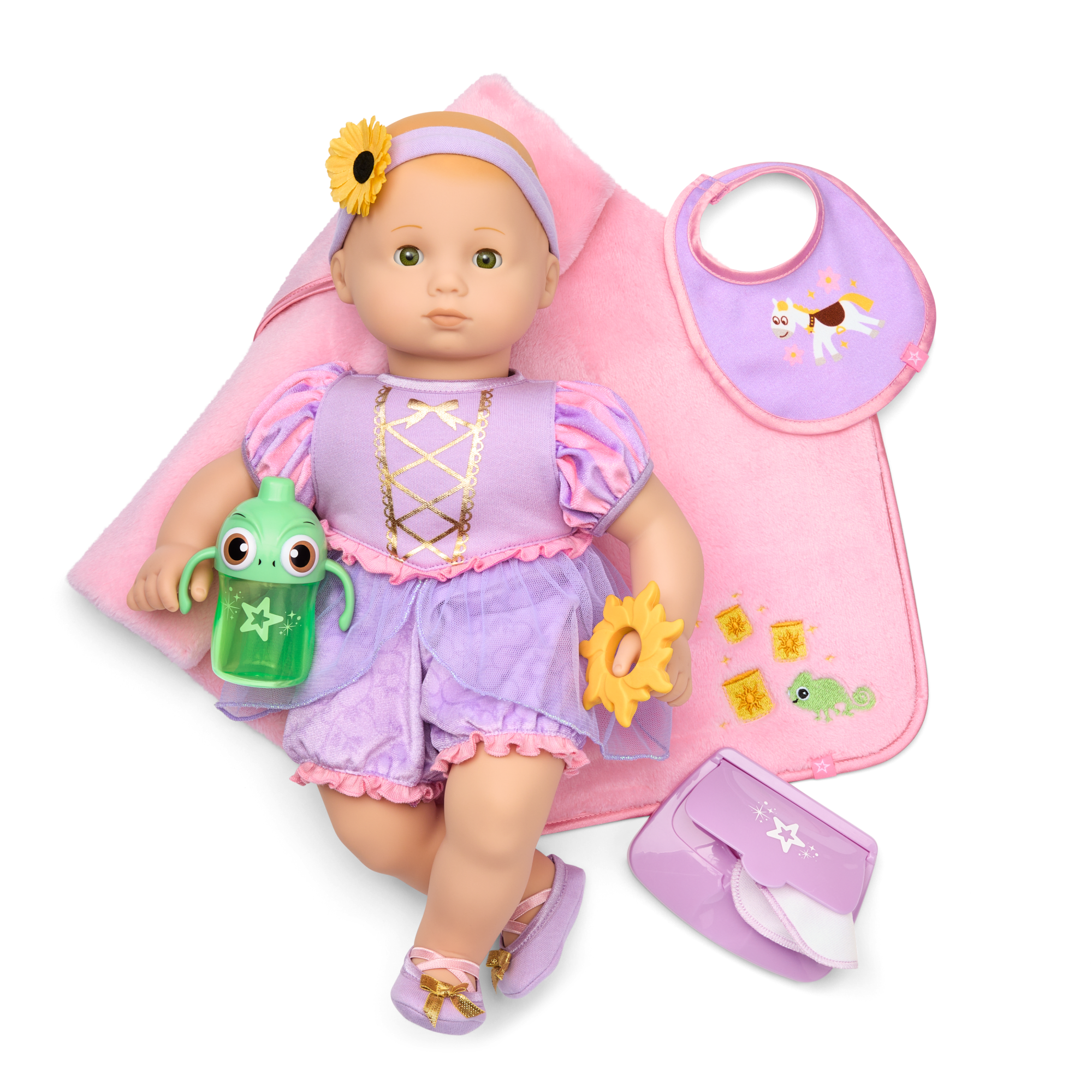 Disney Princess Rapunzel Cuddle & Care Set with Bitty Baby® Doll by American Girl® - Image 3
