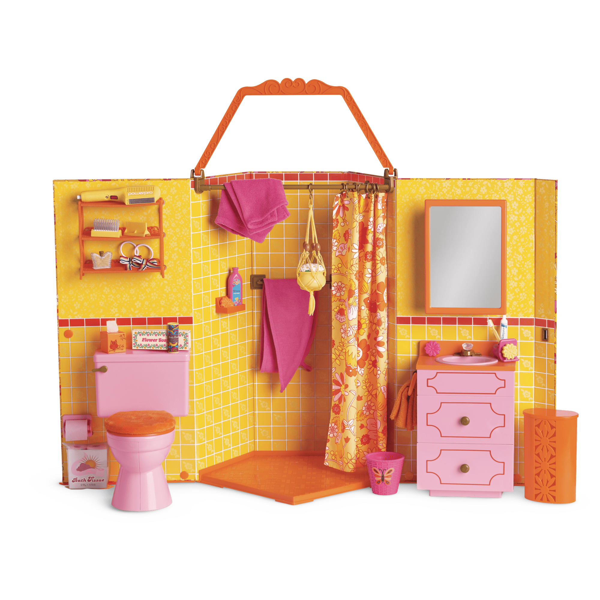 Julie's™ Groovy Bathroom for 18-inch Dolls (Historical Characters)