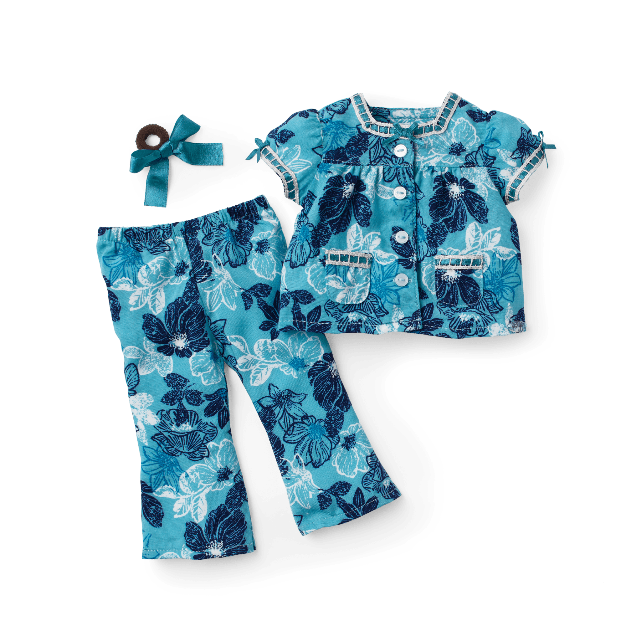 Nanea's™ Floral Pajamas for 18-inch Dolls (Historical Characters)