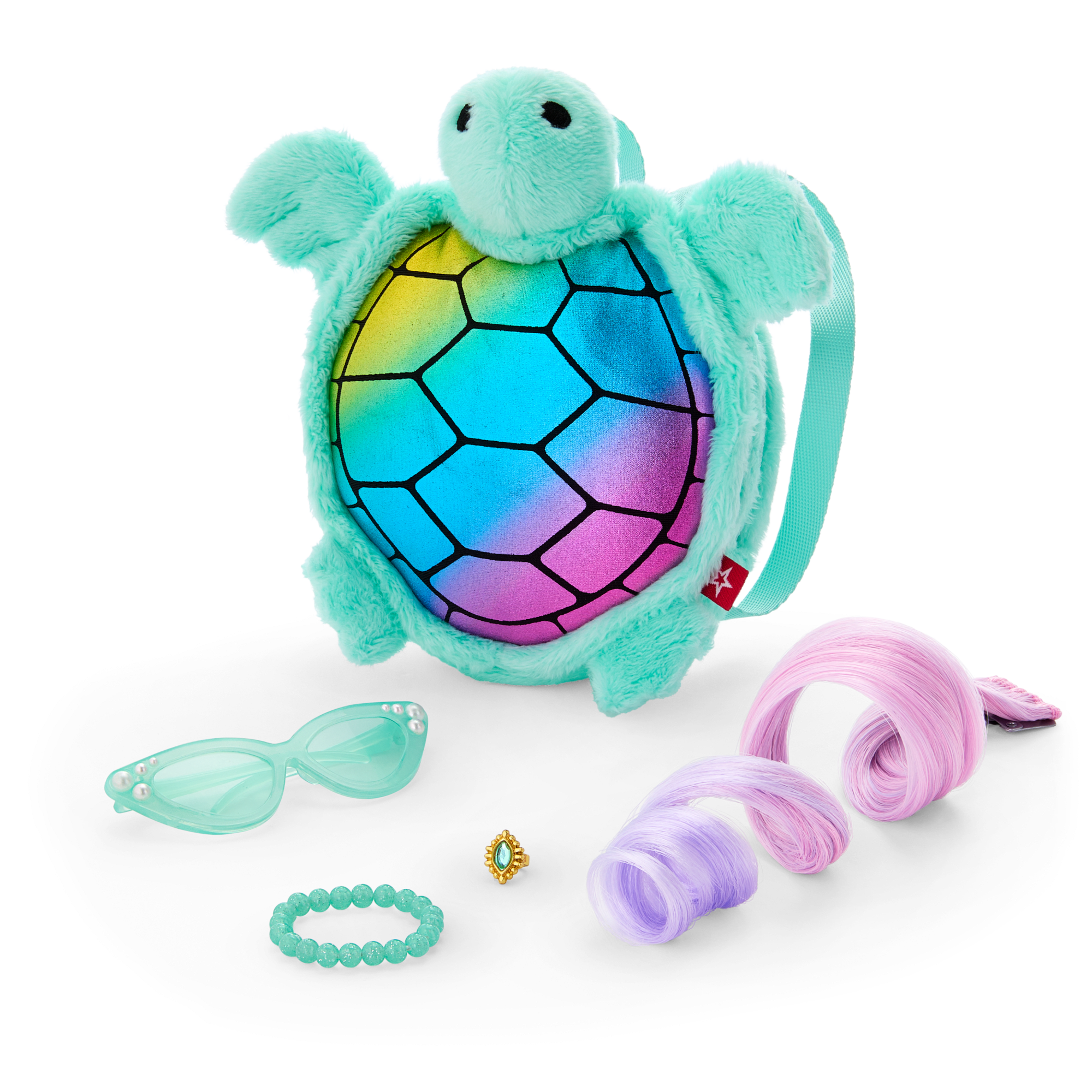 Glam Shimmering Ocean Outfit & Shimmering Sea Turtle Backpack & Accessory Set Bundle - Image 6