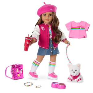 Truly Me™ 18-inch Doll #117. Puppy. Mini Backpack & Accessories AG™ Star Squad Bundle