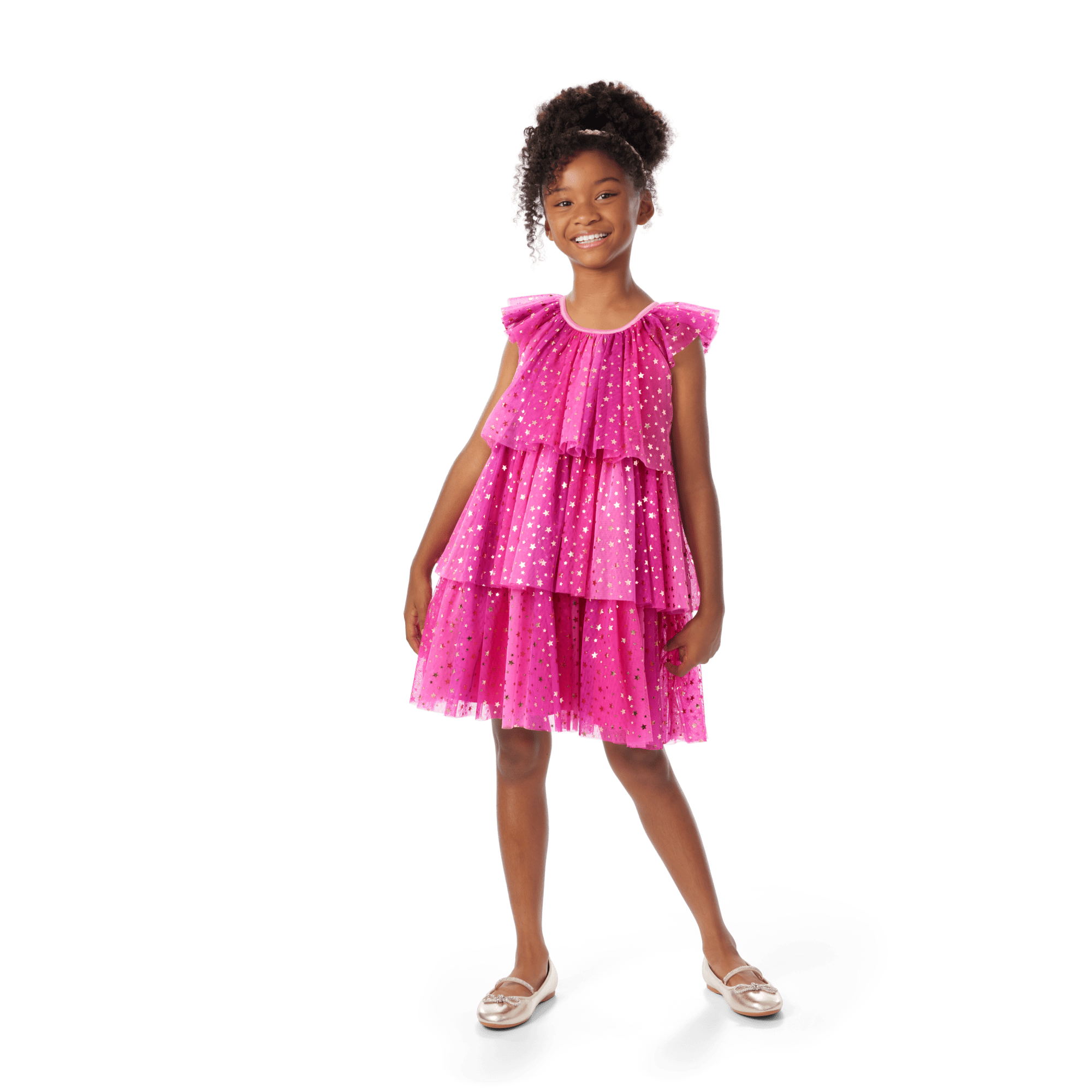Pink Party-Ready Dress for Girls - Image 6