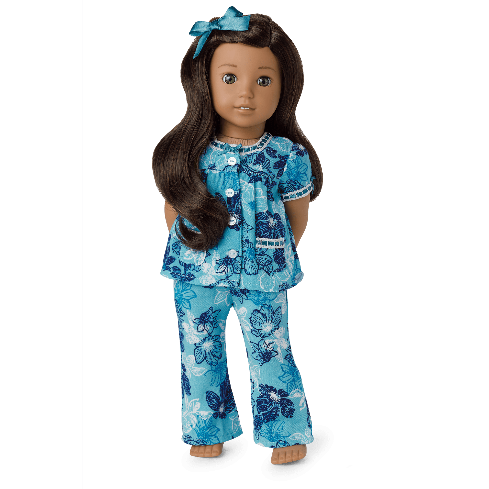 Nanea's™ Floral Pajamas for 18-inch Dolls (Historical Characters) - Image 2