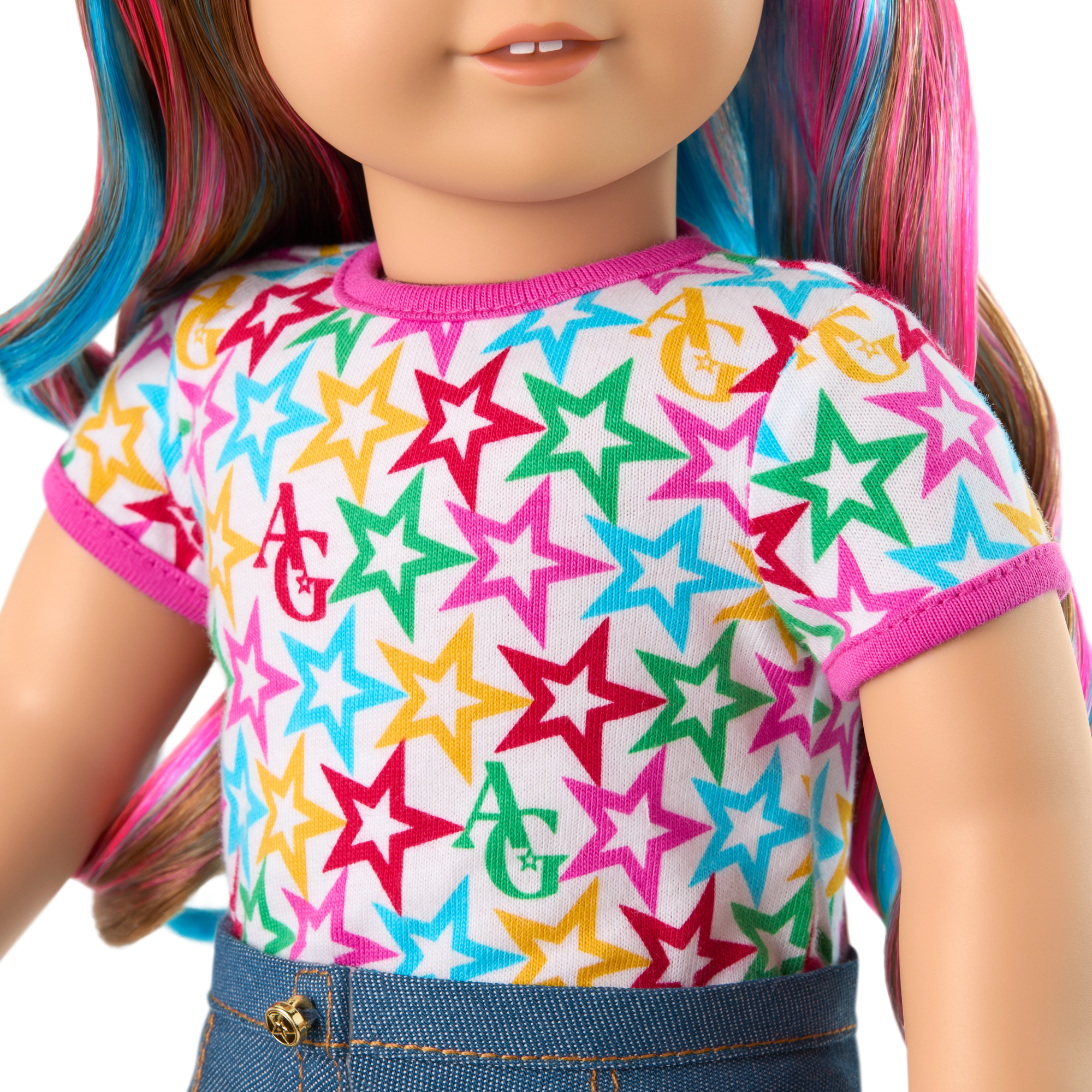 Truly Me™ 18-inch Doll #101 with wavy caramel hair - Image 8
