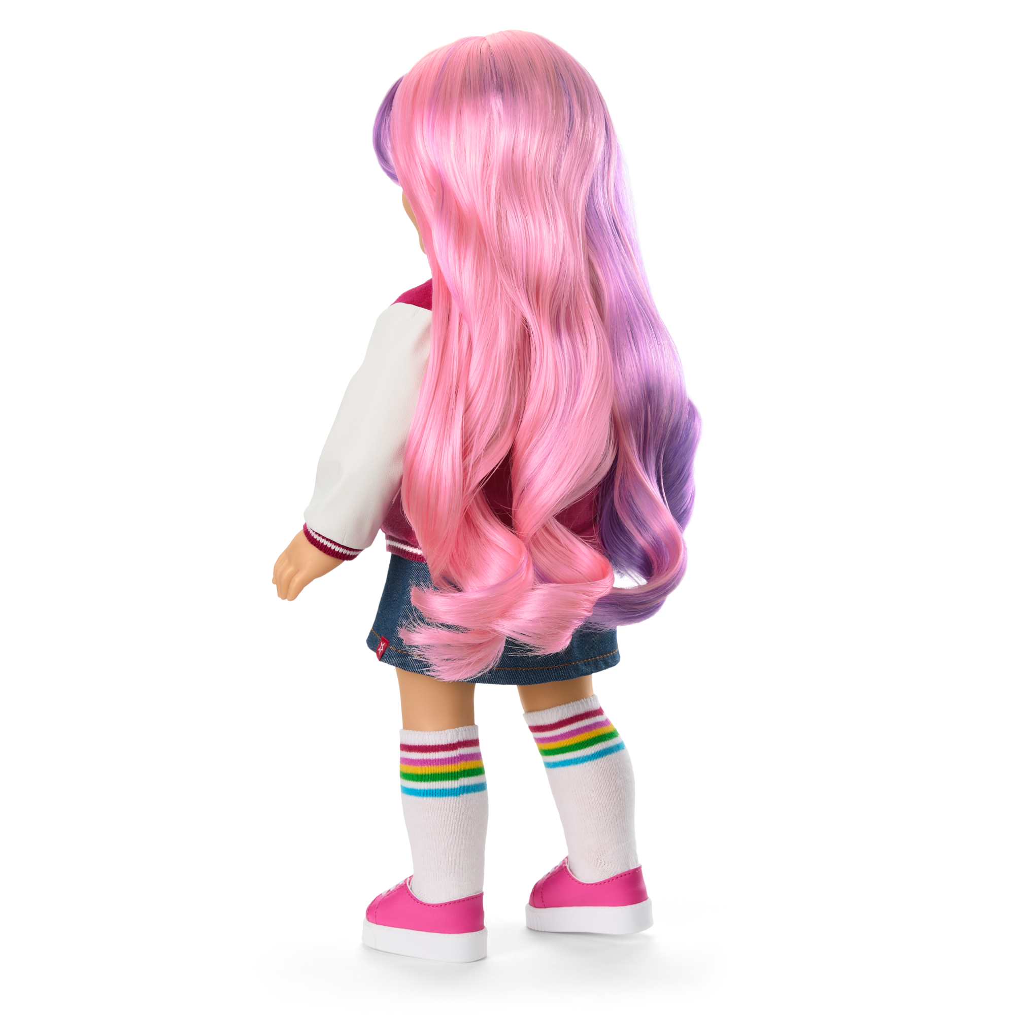 Truly Me™ 18-inch Doll #116 with wavy purple-and-pink hair - Image 4