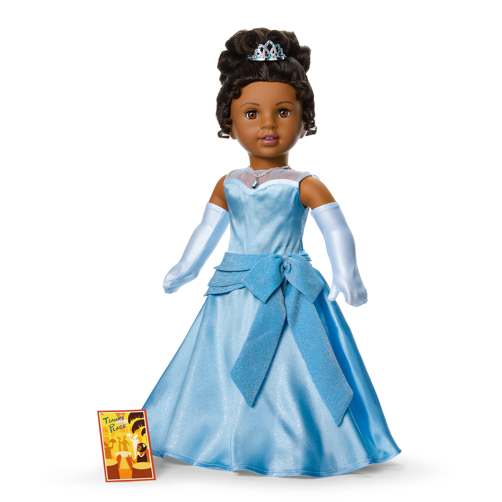 American Girl® Disney Princess Tiana Evening Star Dress & Accessories for 18-inch Dolls - Image 2