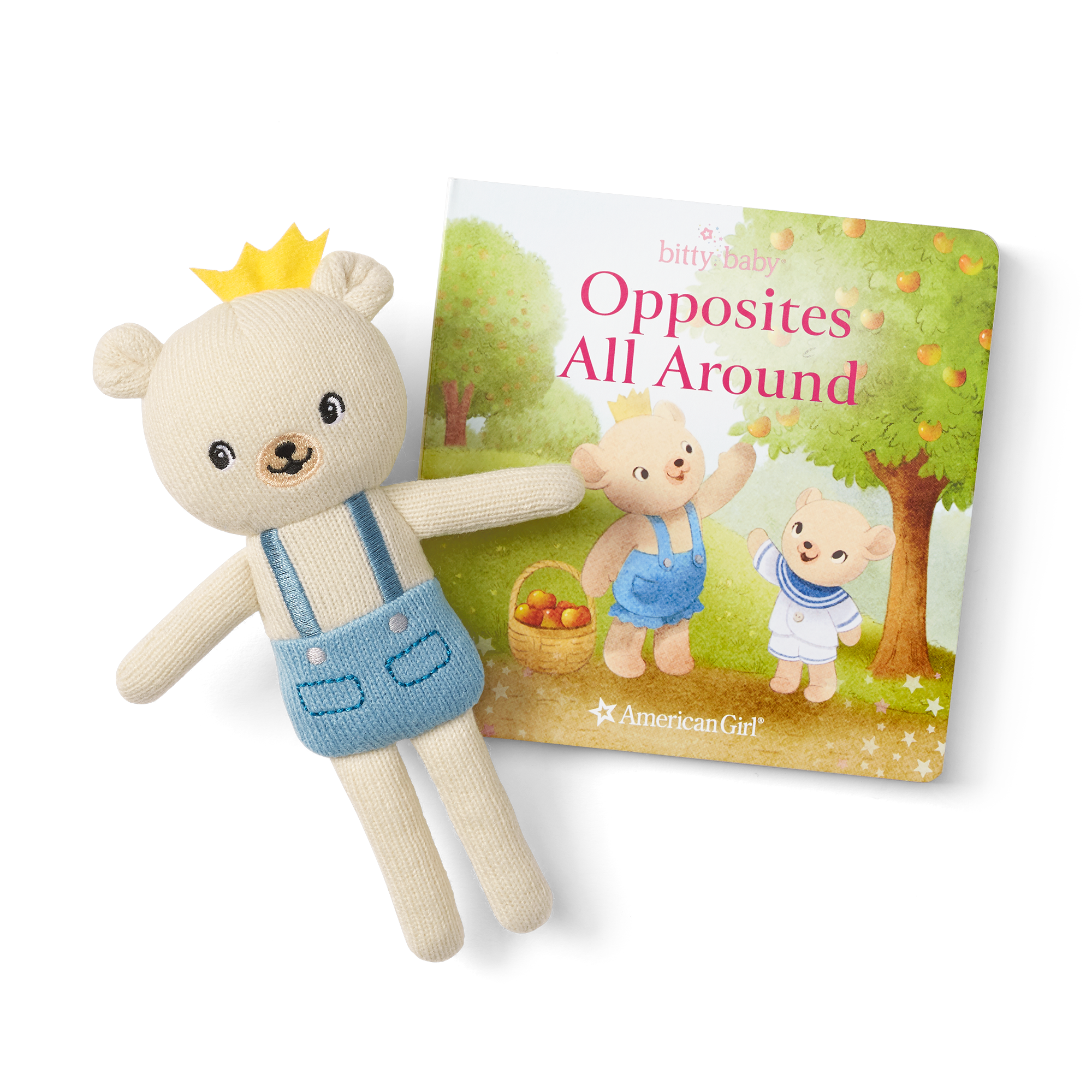 Bitty Baby® Doll #3 in Pastel Blue + Bear Friend & Board Book - Image 3
