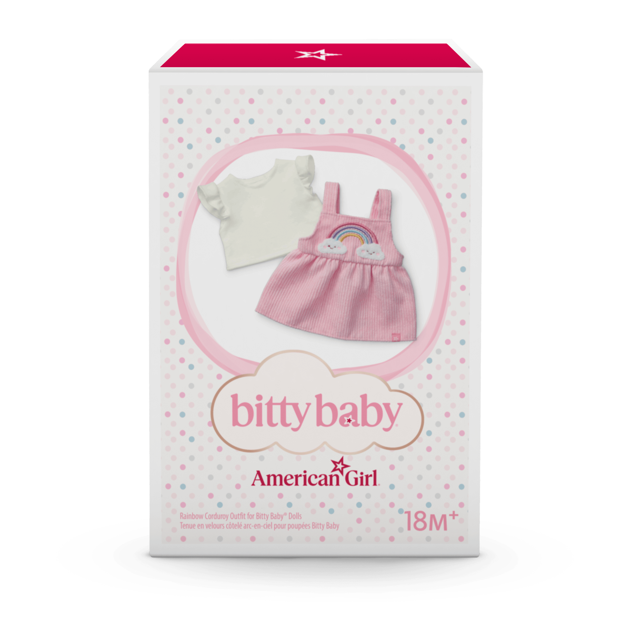 Rainbow Corduroy Outfit for Bitty Baby® Dolls - Image 7