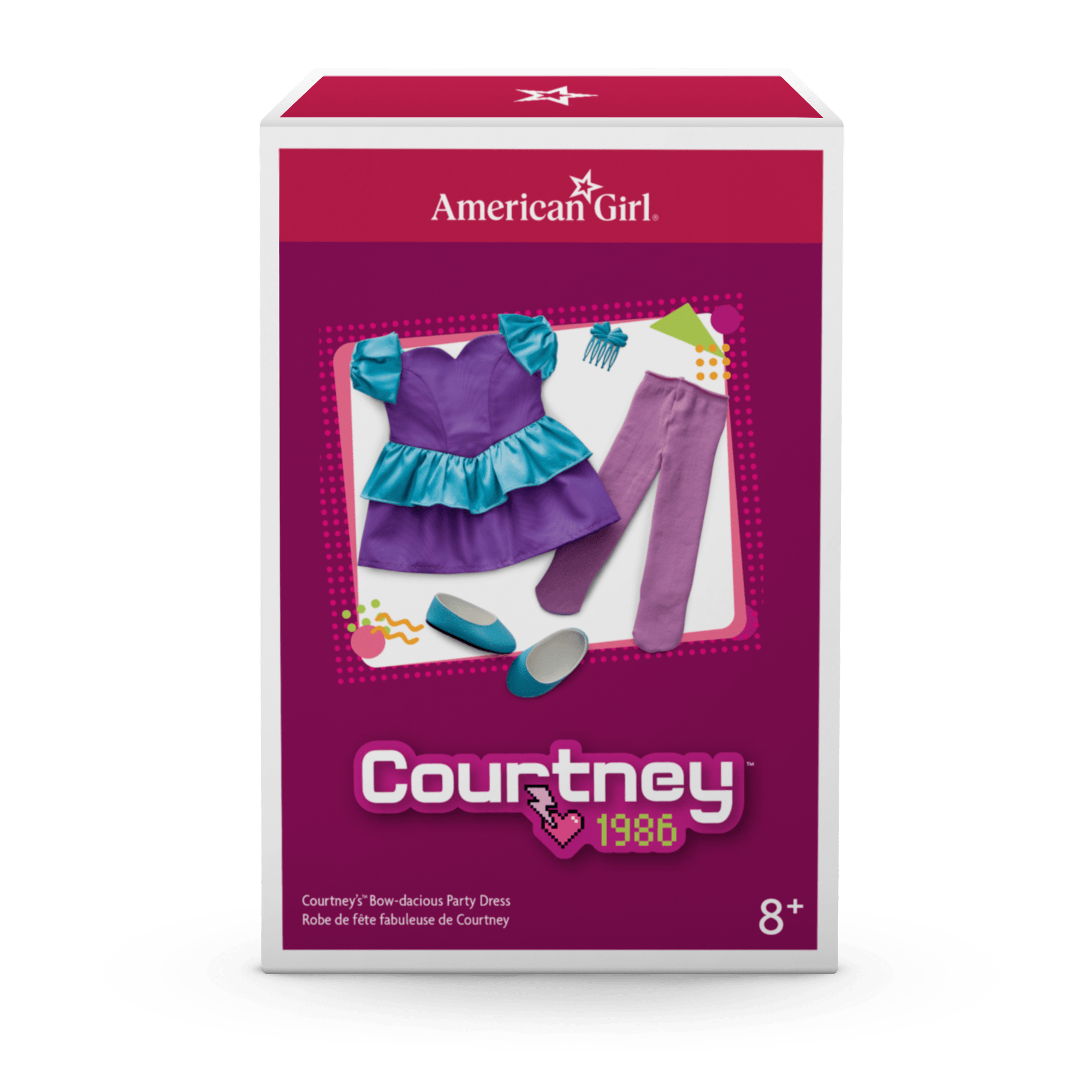 Courtney's™ Bow-dacious Party Dress for 18-inch Dolls (Historical Characters) - Image 9