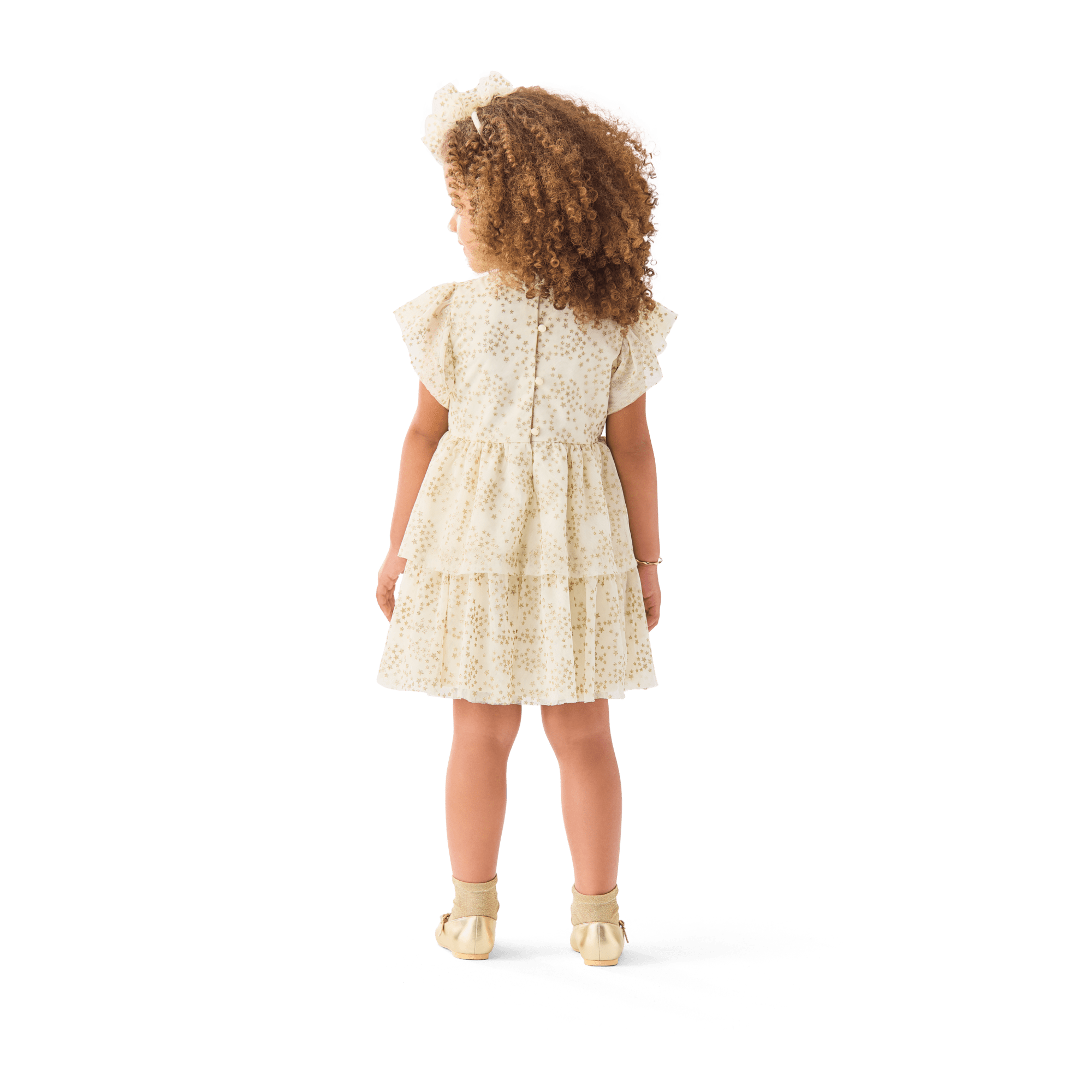 American Girl® x Janie and Jack Sparkly Cream Celebration Dress for Little Girls & Girls - Image 5
