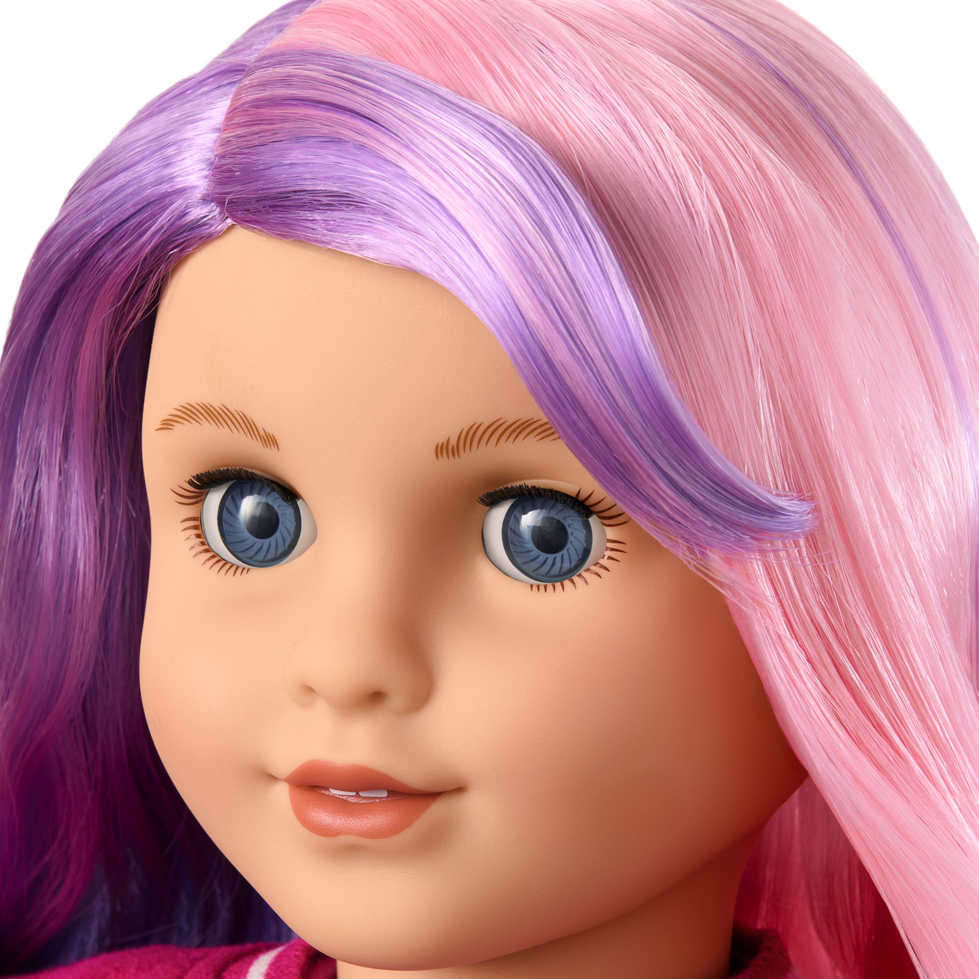 Truly Me™ 18-inch Doll #116 with wavy purple-and-pink hair - Image 5