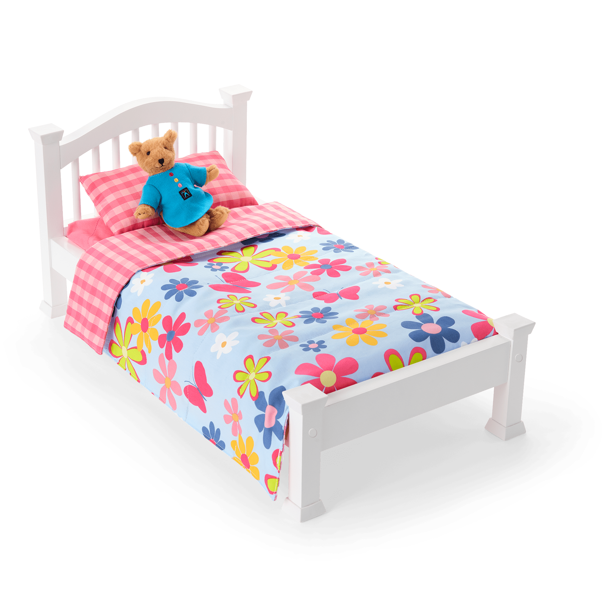 Isabel's™ Bed & Floral Dreams Bedding Set for 18-inch Dolls (Historical Characters)