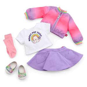 Summer's™ Waggy Pup Tails™ Outfit for 18-inch Dolls (Girl of the Year™ 2025)