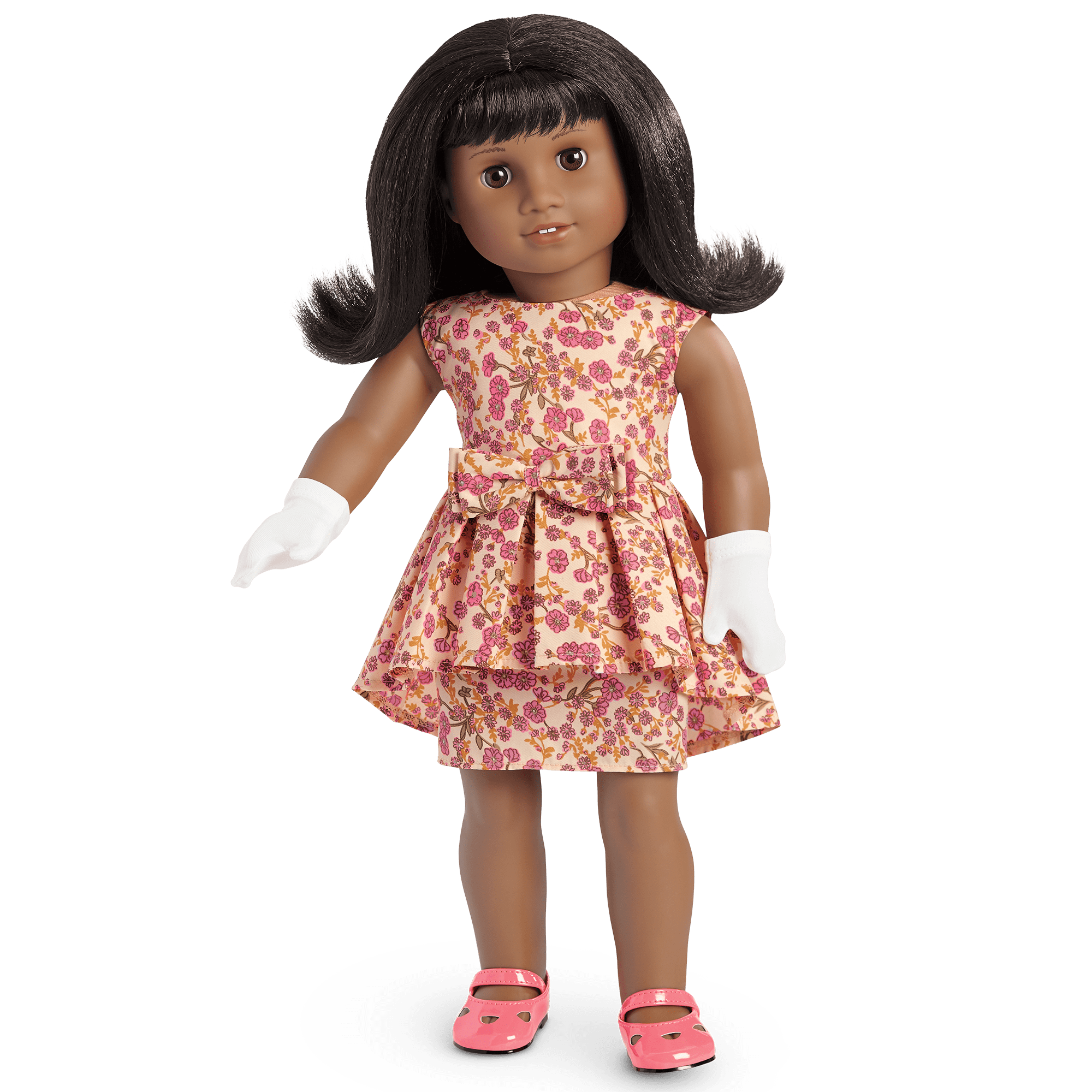 Melody's™ Fancy Floral Dress for 18-inch Dolls (Historical Characters) - Image 2