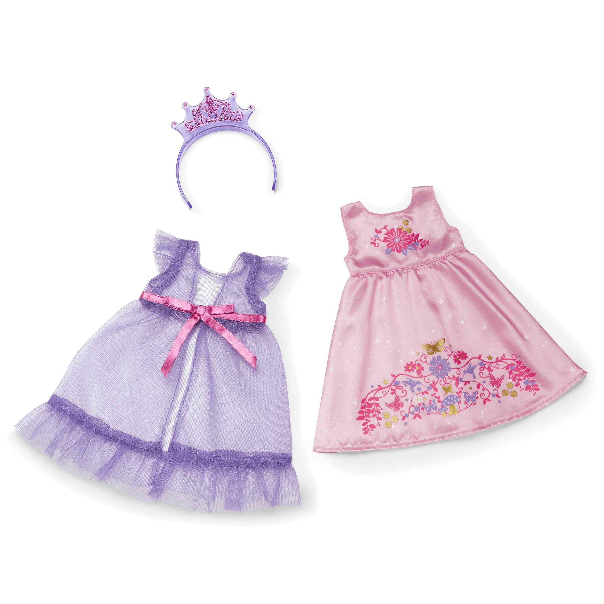 Royal Ruffles Nightie and Robe for Little Girls & WellieWishers™ Dolls - Image 10