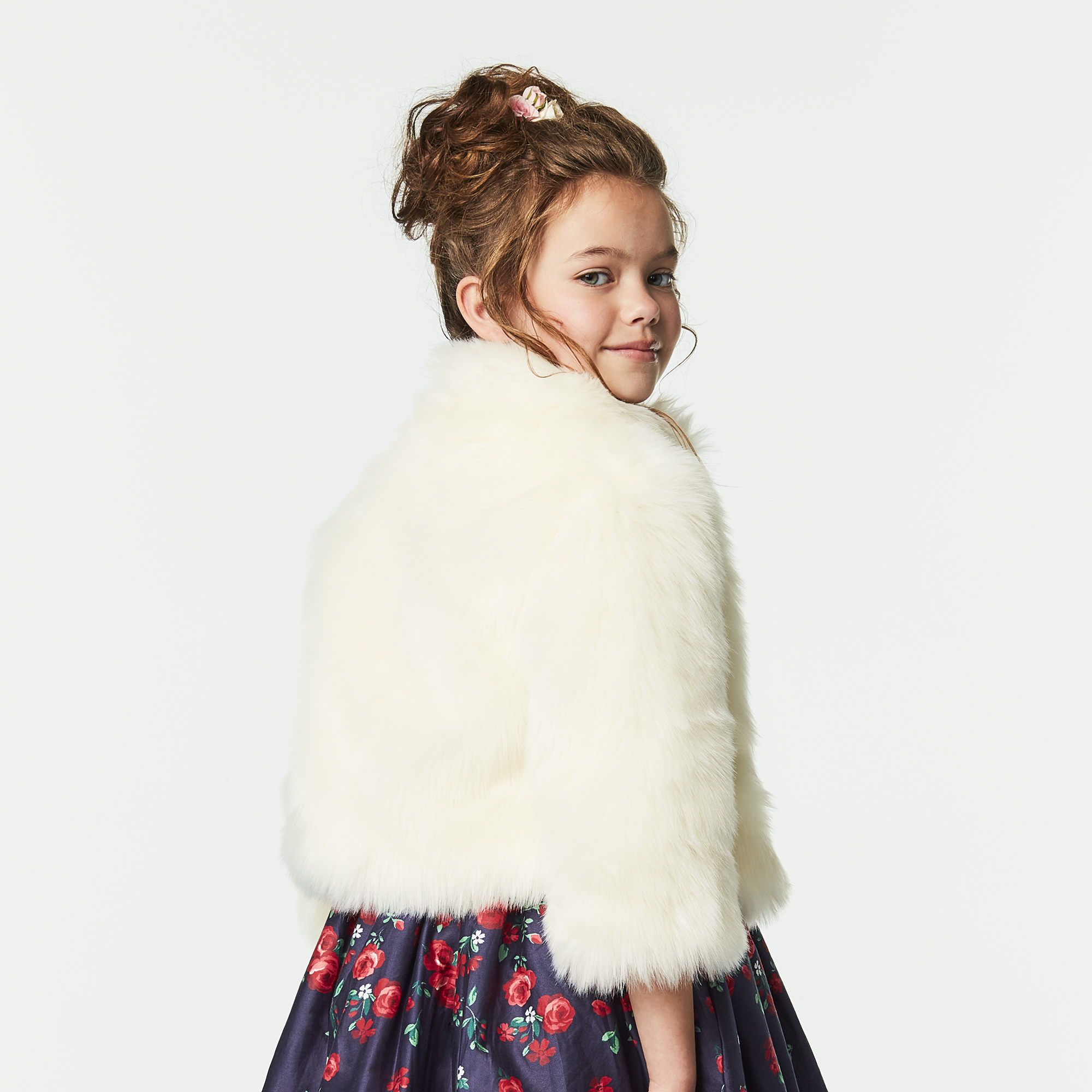 American Girl® x Janie and Jack Soft as Snow Fur Jacket for Girls - Image 2