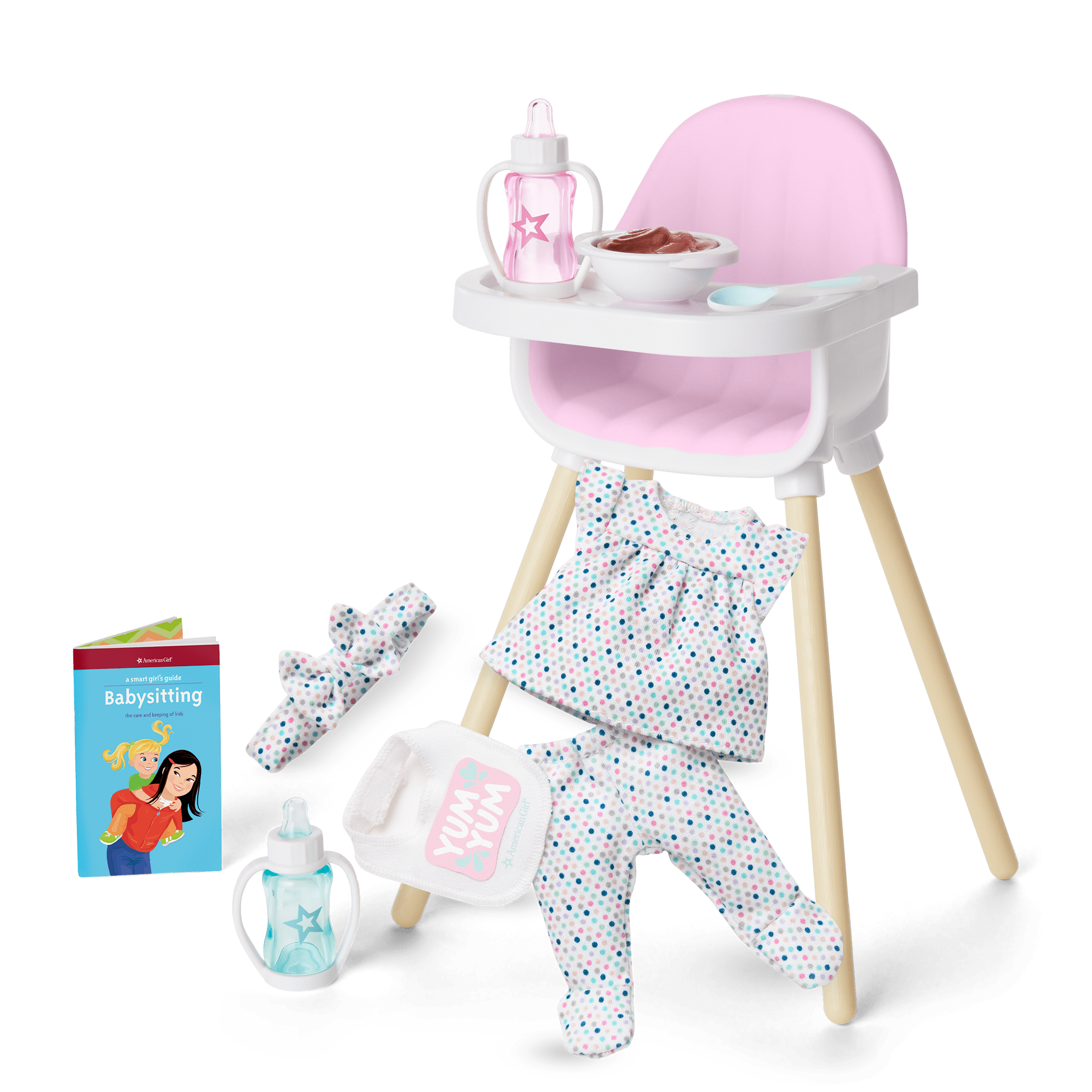 Little Bitty Baby™ Layette & High Chair Set for 7.75-inch Dolls - Image 2