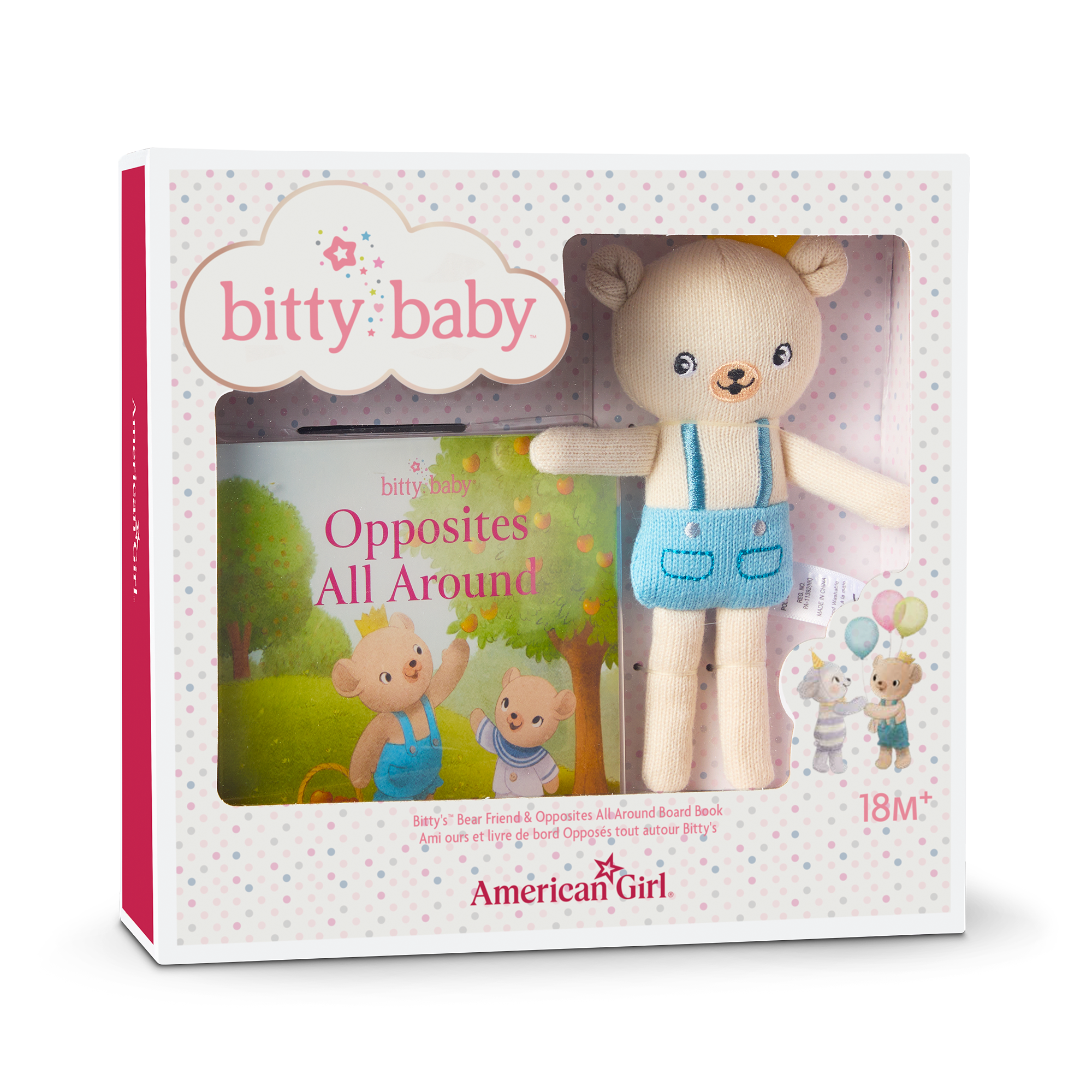 Bitty Baby® Doll #6 in Pastel Blue + Bear Friend & Board Book - Image 6
