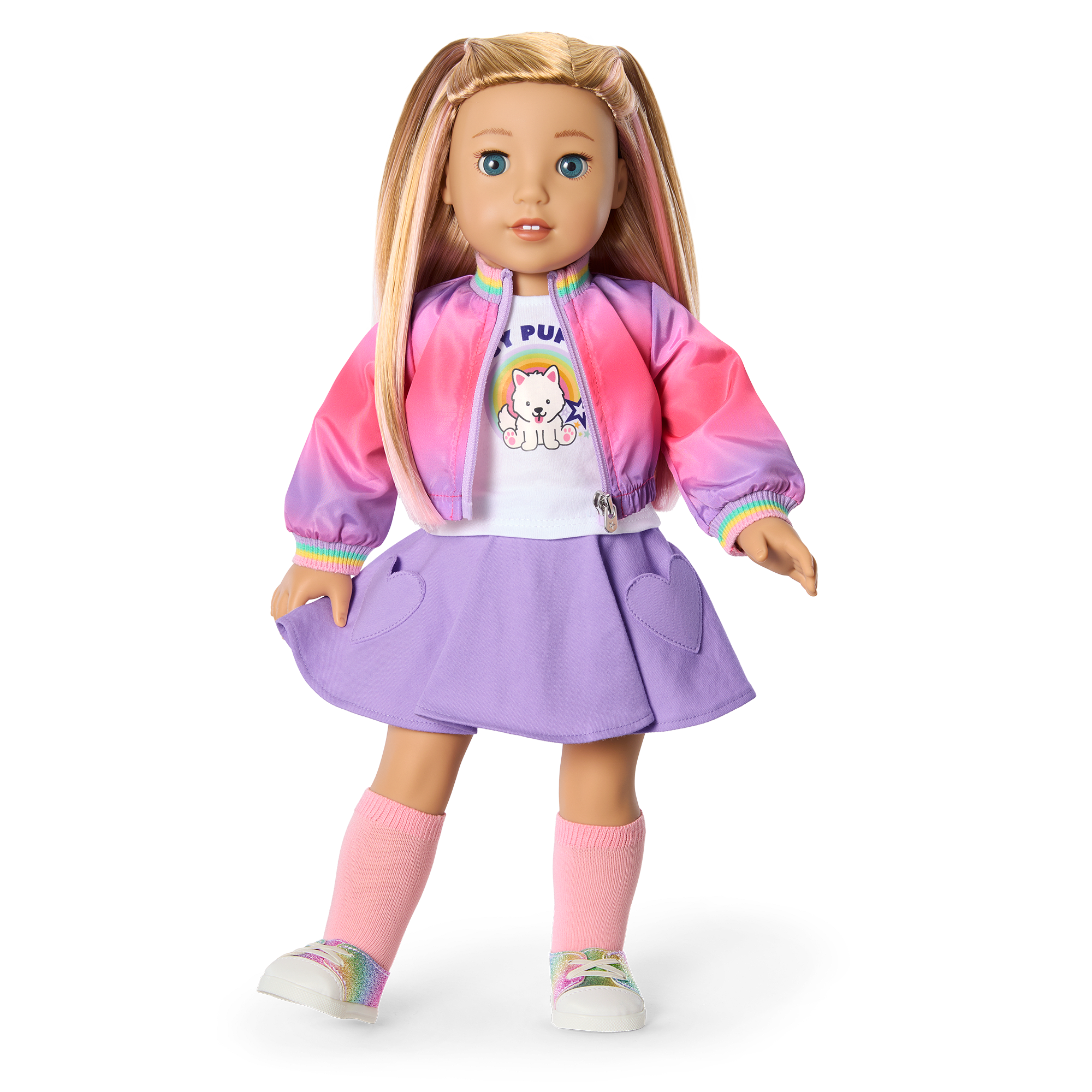 Summer's™ Waggy Pup Tails™ Outfit for 18-inch Dolls (Girl of the Year™ 2025) - Image 3