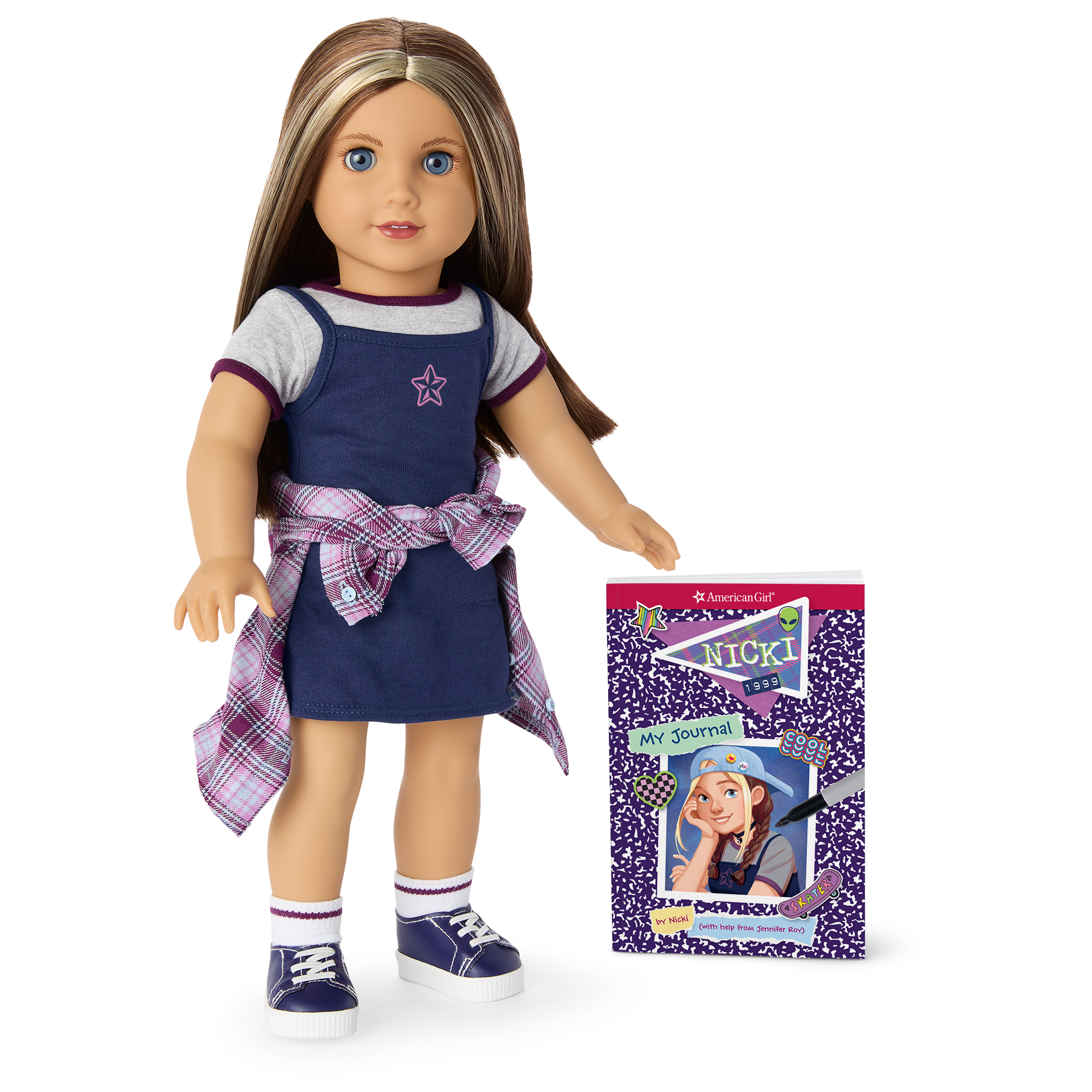 '90s Twins Nicki's™ Skateboarding Gift Set (Historical Characters) - Image 2