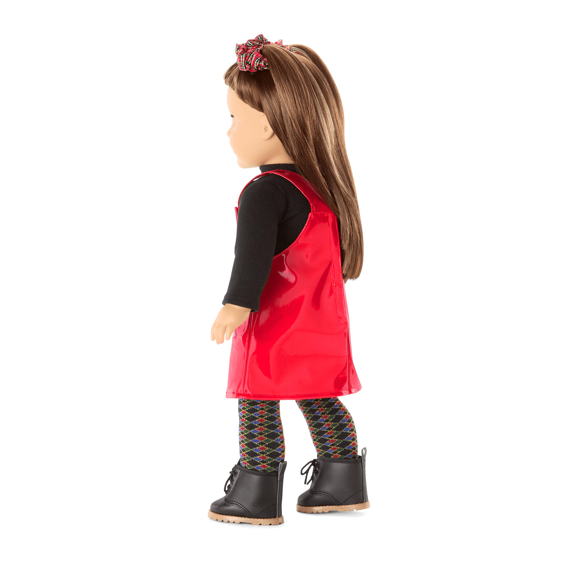 Nicki's™ Red Vinyl Jumper Outfit for 18-inch Dolls (Historical Characters) - Image 3