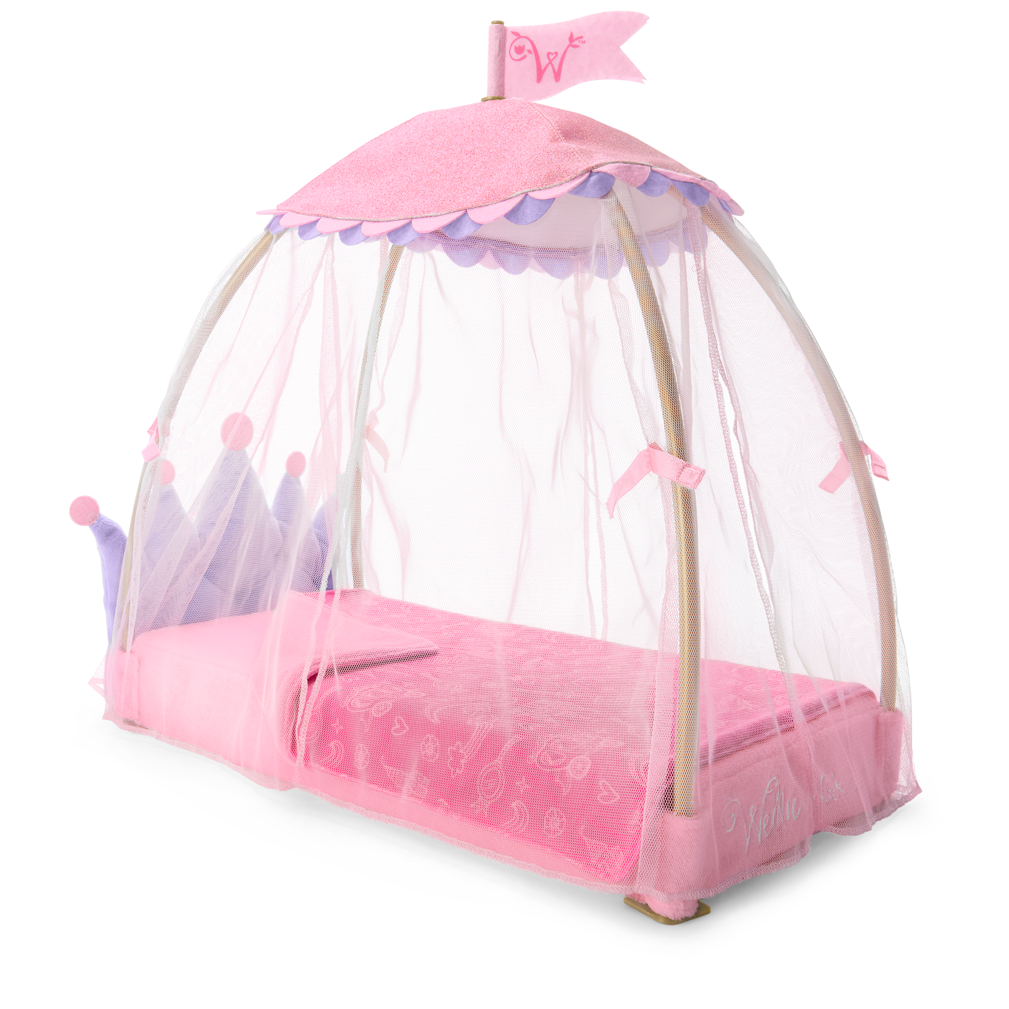 Royal Canopy Bed for WellieWishers™ Dolls