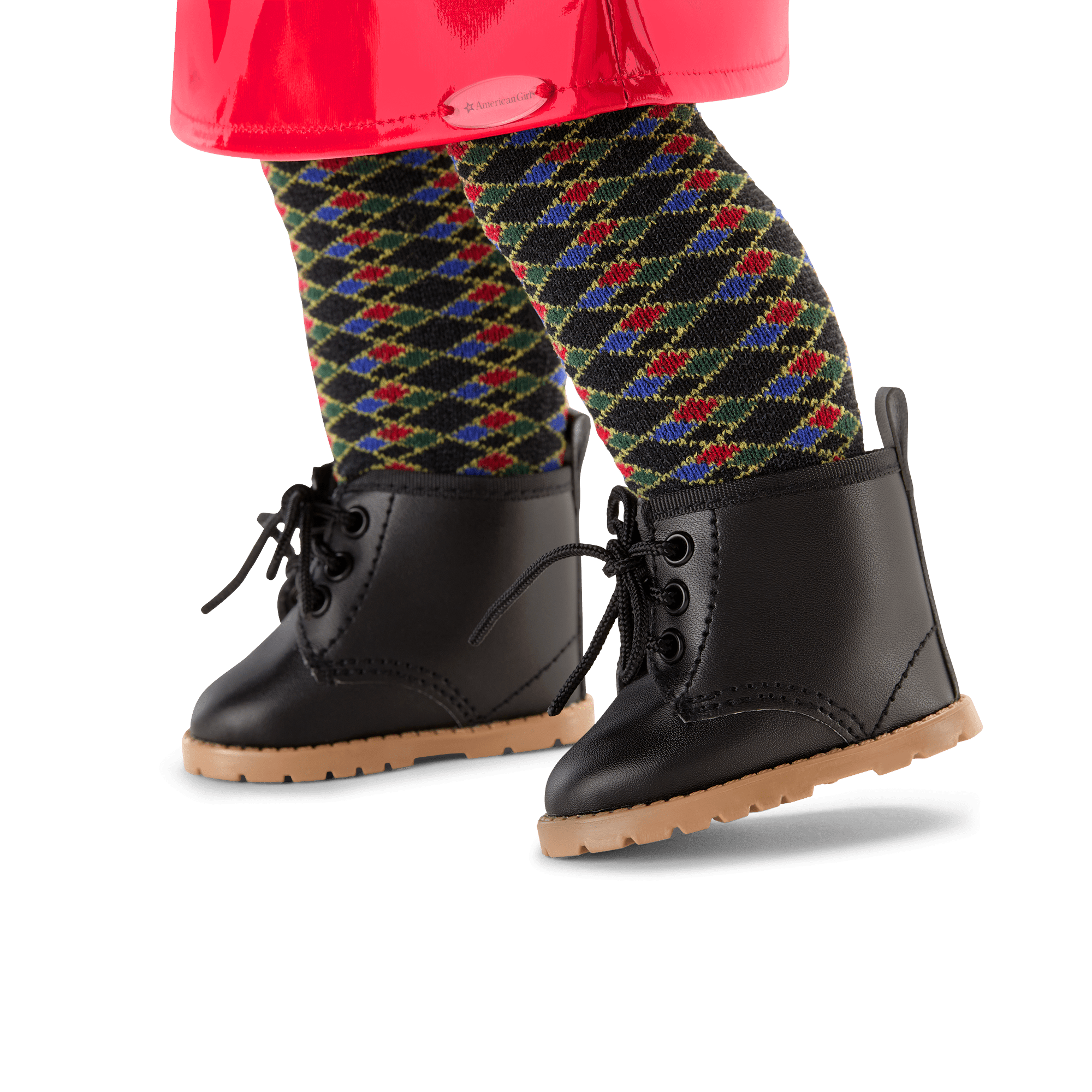 Nicki's™ Red Vinyl Jumper Outfit for 18-inch Dolls (Historical Characters) - Image 5