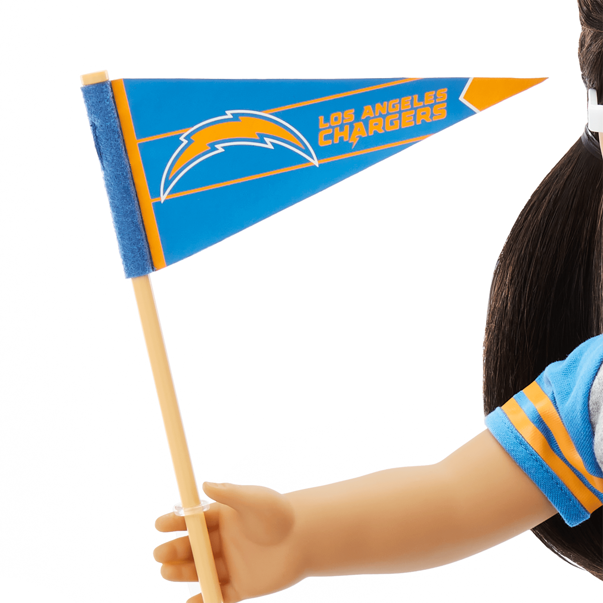 American Girl® x NFL Los Angeles Chargers Fan Outfit & Accessories for 18-inch Dolls - Image 6