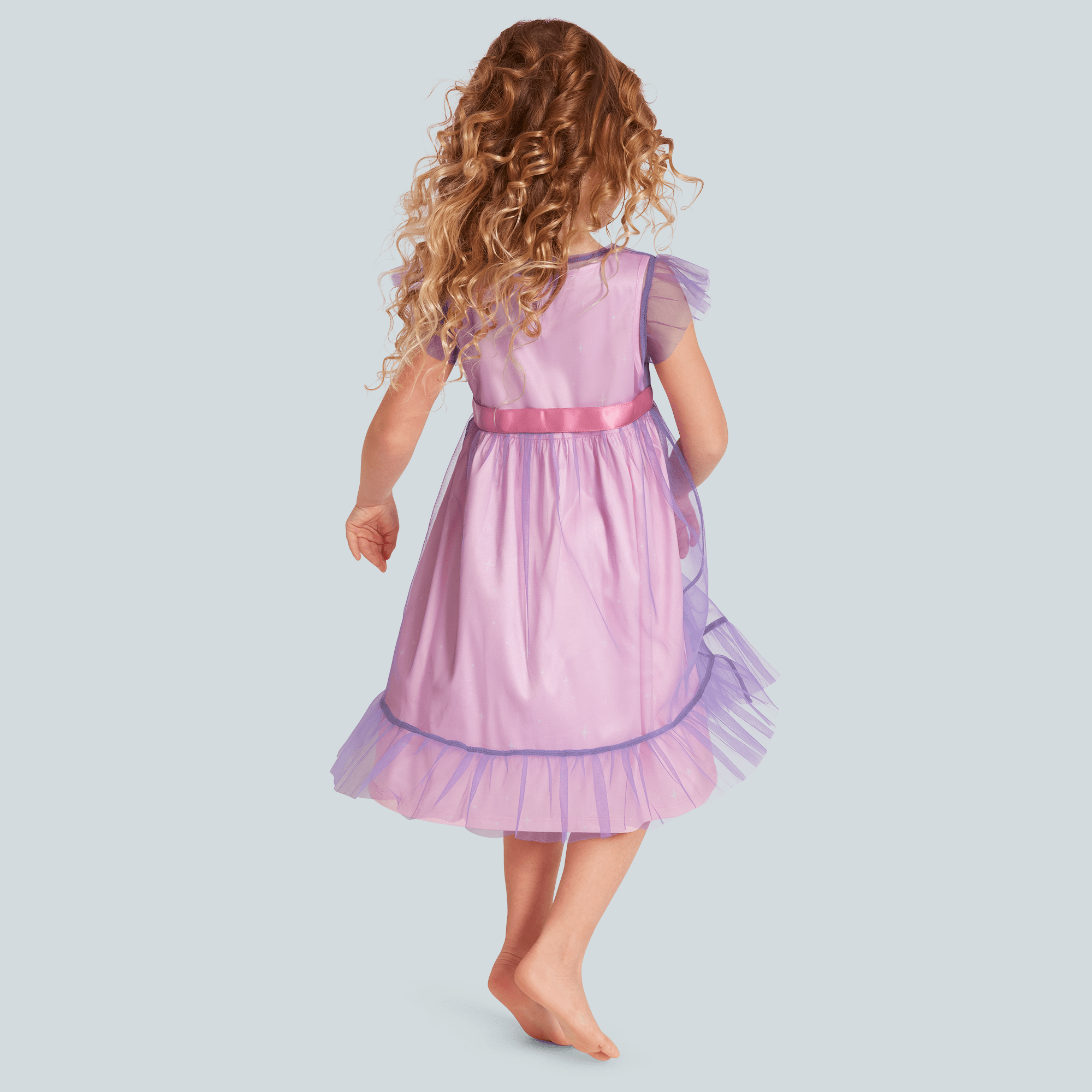 Royal Ruffles Nightie and Robe for Little Girls & WellieWishers™ Dolls - Image 4